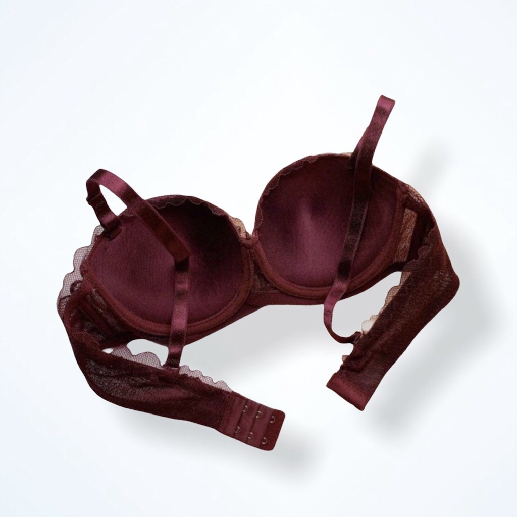 Áo Ngực Nữ Ren Đệm Cup Ngang Có Gọng Đính Nơ Mềm Mịn Quyến Rũ PINKBOUTIQUE AN8322