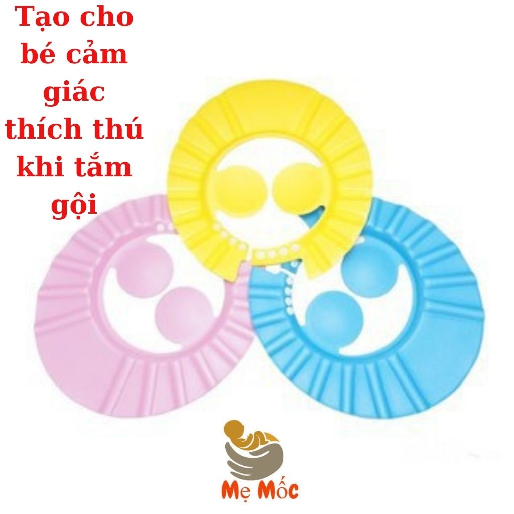 Mũ Gội Đầu Chắn Nước Có Bịt Tai Siêu Dễ Thương Cho Bé Shop Mẹ Mốc ,MGD