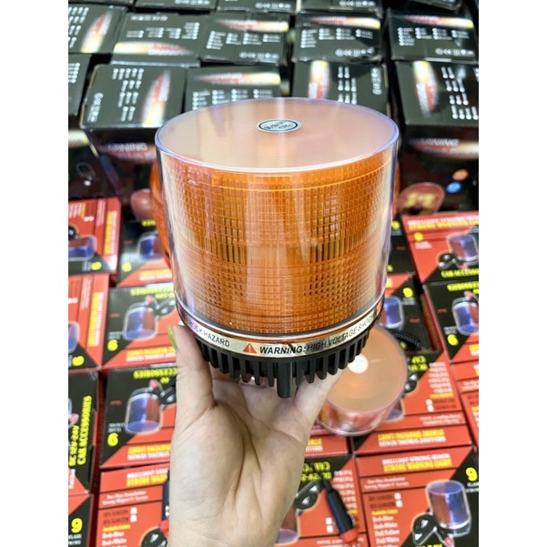 Đèn cảnh báo nhấp nháy 12V-24V, đế nam châm
