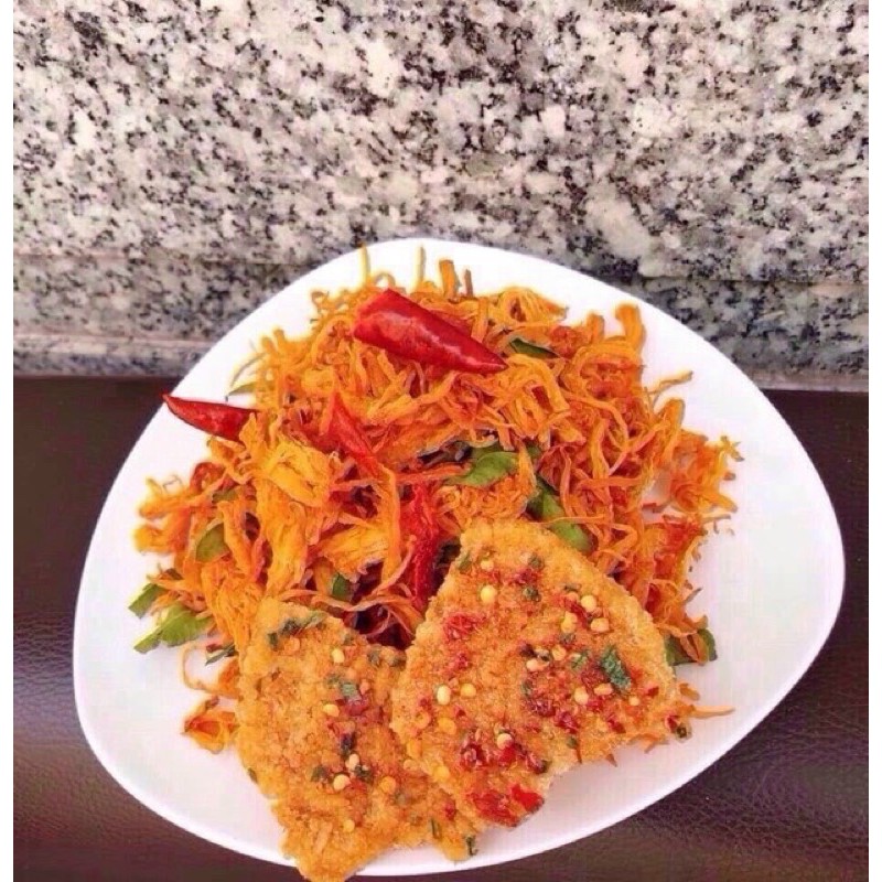 HỦ 500gr CƠM CHÁY LẮC KHÔ GÀ