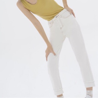 QUẦN BAGGY TRẮNG GẬP GẤU 19162