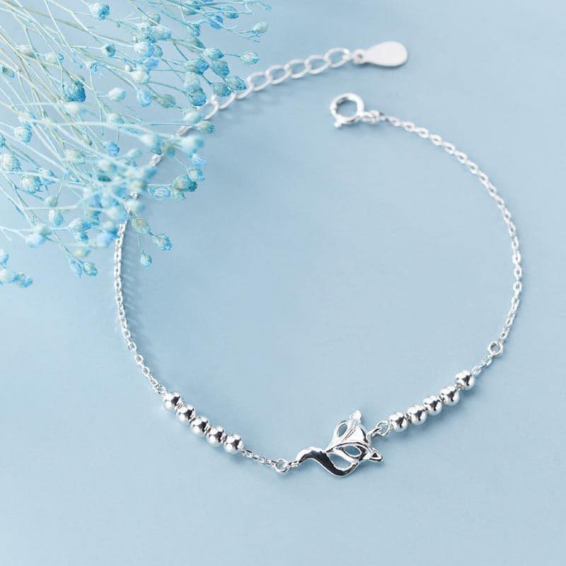 Lắc tay hồ ly dây bi bạc ta cao cấp, lắc tay hồ ly cầu may mắn tình duyên | BigBuy360 - bigbuy360.vn