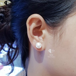 Bông tai bạc nụ ngọc trai
