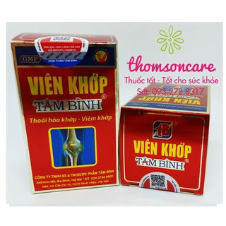 Viên khớp tâm bình - viêm khớp dạng thấp, chậm lão khóa khớp - phân phối chính hãng