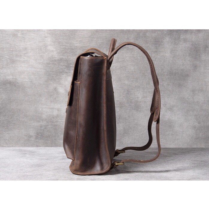 Balo Da Bò Đựng Lap 14Inch Da Bò Thật HBLDB29