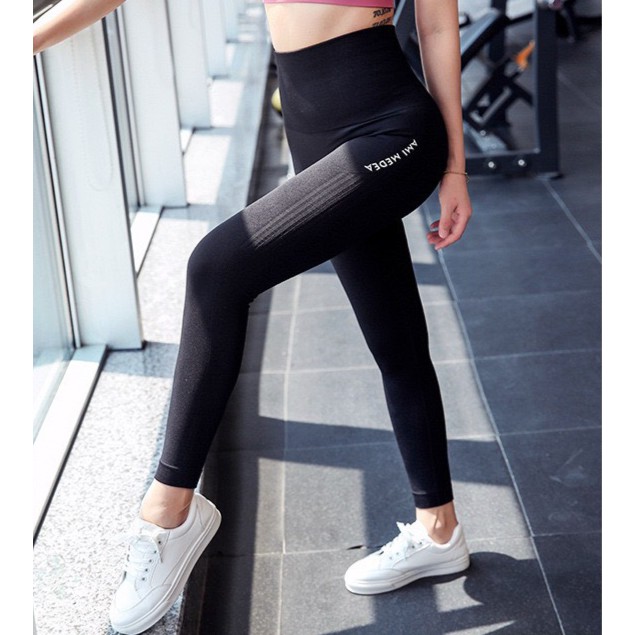 Quần dài tập yoga nữ lưng cao ôm dáng - quần legging tập gym nữ cao cấp - Q01