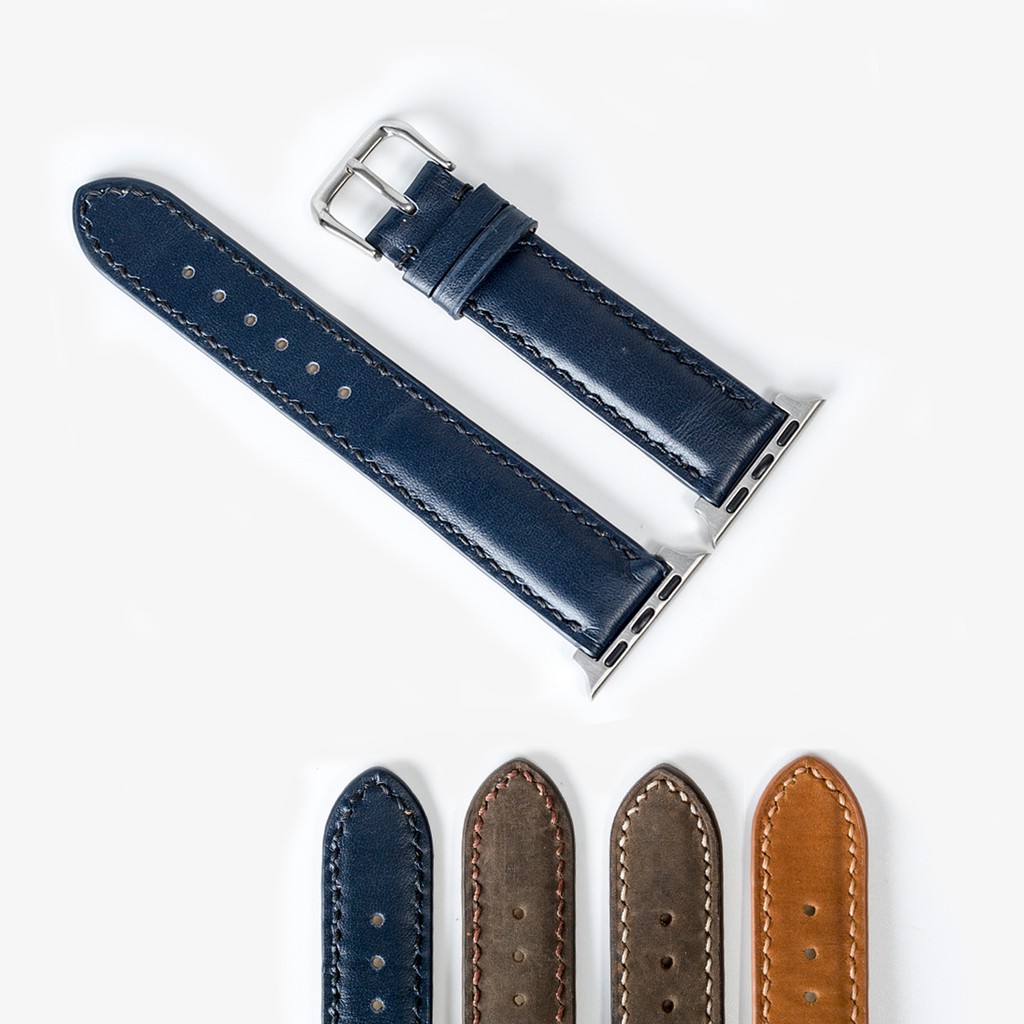 Dây apple watch da bò Vintage D116-khâu tay thủ công- dây apple watch series 3 series 4 series 5