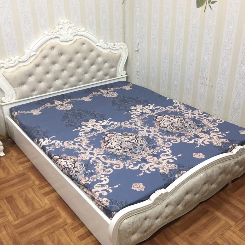 Drap bọc đệm chống thấm nước chất liệu cotton thoáng mát loại xịn 1,6x2m hoặc 1,8x2m - Ga trải giường bảo vệ nệm