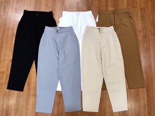 Quần đũi lụa baggy khoá trước