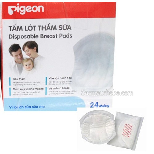 Lót Thấm Sữa Pigeon Hộp 24 Miếng Cho Mẹ