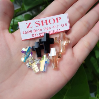 Thánh giá pha lê swarovski nhiều màu