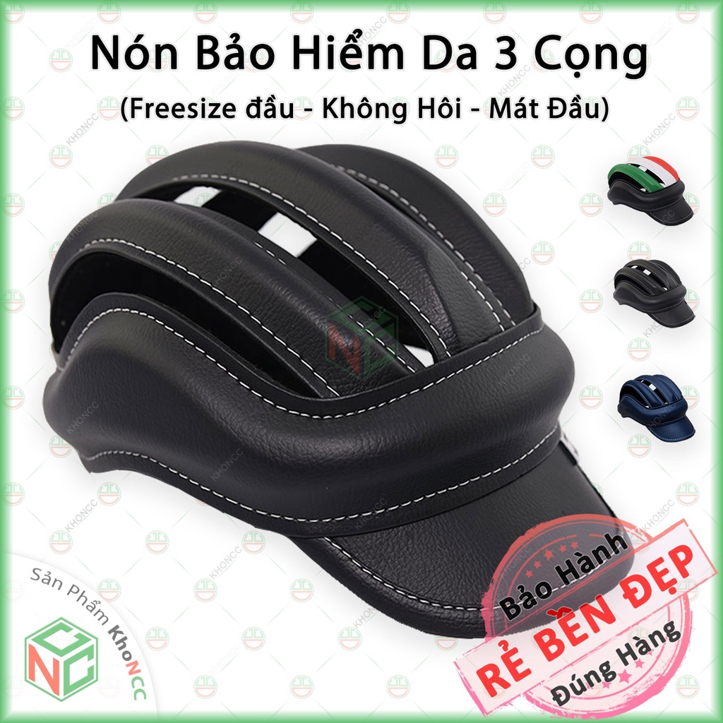 Nón Bảo Hiểm Ba Sọc Đẹp Giá Rẻ - Kiểu Dáng Thể Thao Mạnh Mẽ - NHK-NBH3SOC-NL-D (Nhiều Màu)