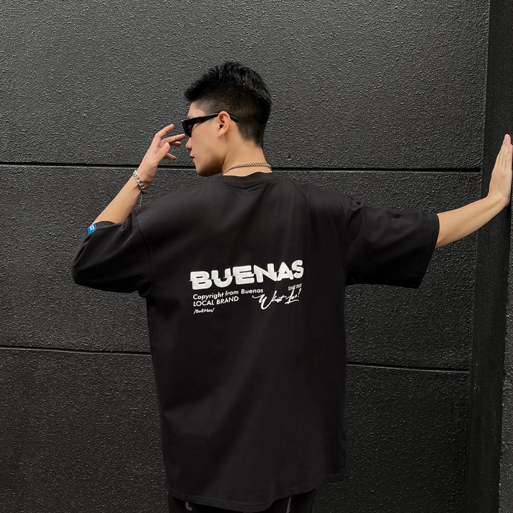 Áo thun local brand tay lỡ form rộng unisex cho nam nữ BUENAS - SWT39