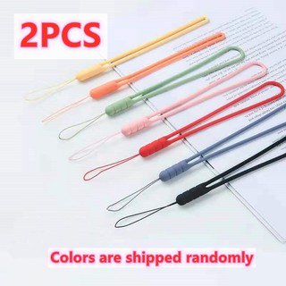 Hand Rope Color Elastic Force Soft Mobile Phone Chain U Disc Water Cup Lanyard Short Paragraph Men And Women Currency