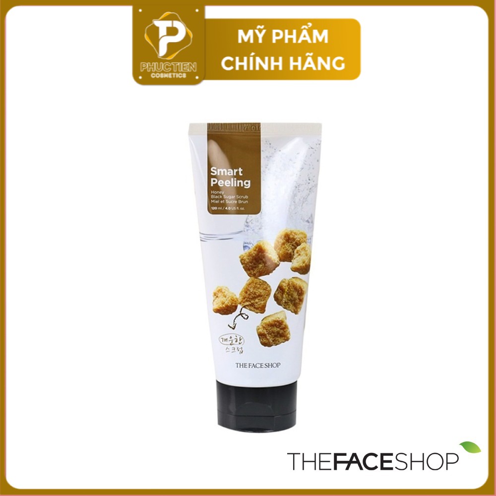 Tẩy Tế Bào Chết Đường Đen The Face Shop Smart Peeling Honey Black Sugar Scrub 120ml