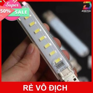 [Combo 2 Đèn Led] Đèn Led Mini 8 Bóng Siêu Sáng Cổng USB