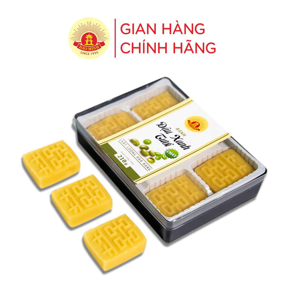 Bánh đậu xanh tươi Bảo Minh 210g