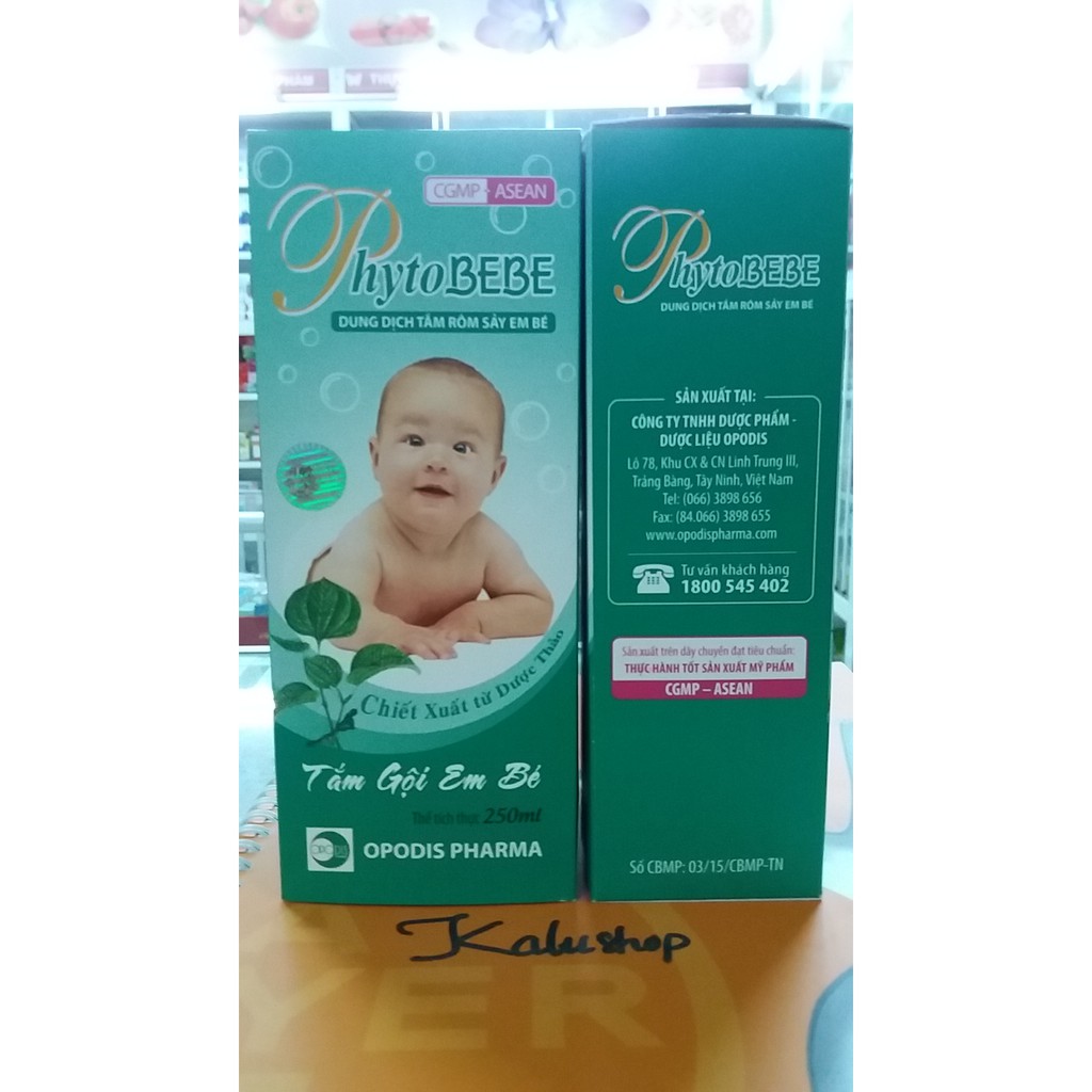 Dung dịch tắm rôm sảy em bé PhytoBEBE