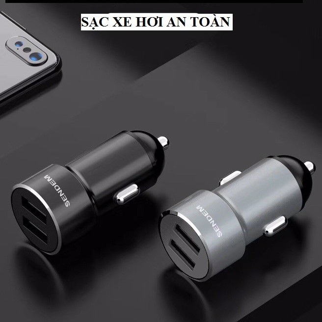 Tẩu sạc ô tô SENDEM D7 CHÍNH HÃNG