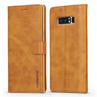 Ốp lưng da có giá đỡ hình chữ U cho Samsung Galaxy Note 8/Note 9 Note 10 10pro Note20 20ultra