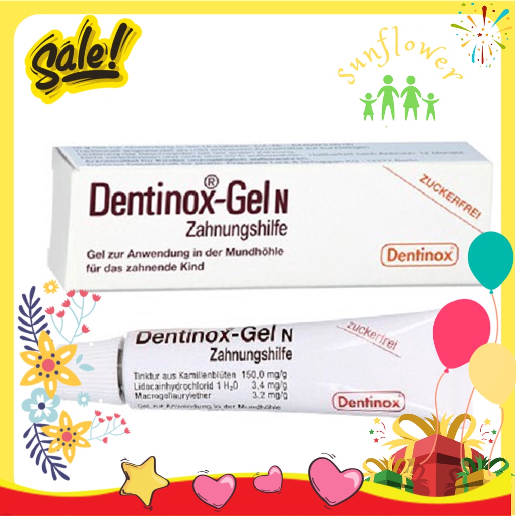 Bôi lợi giảm đau khi bé mọc răng Dentinox Gel N của Đức