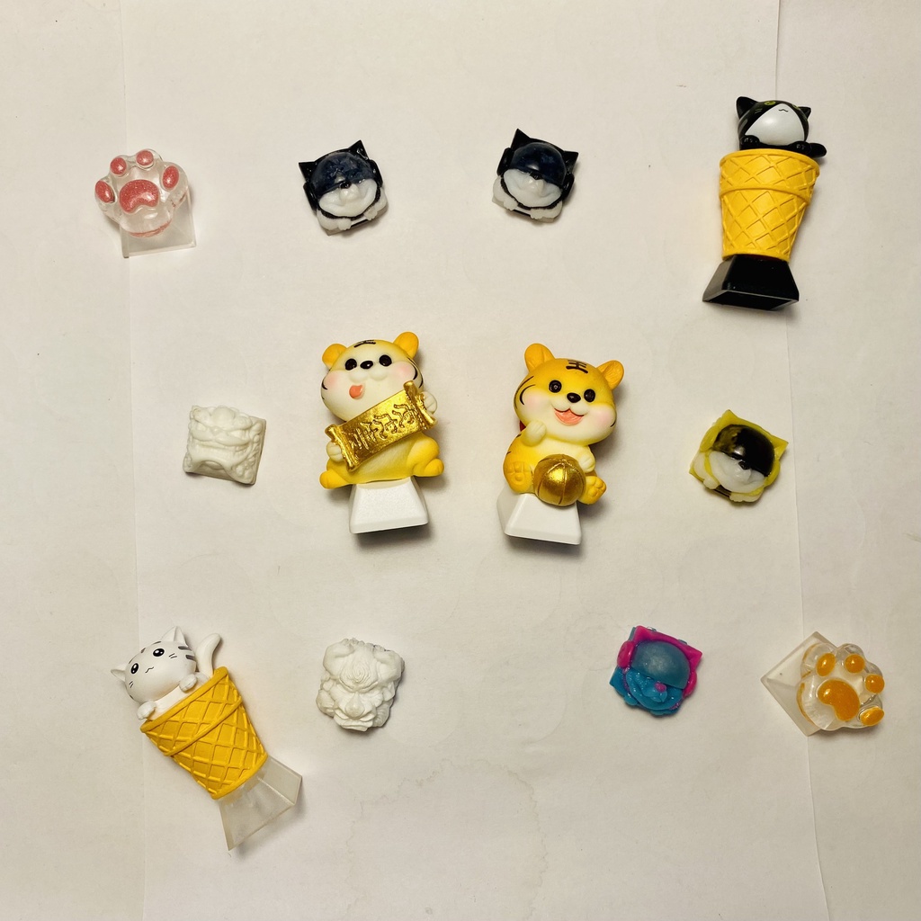 Nút Bàn Phím Keycap lẻ Hổ chibi siêu dễ thương Lionvn