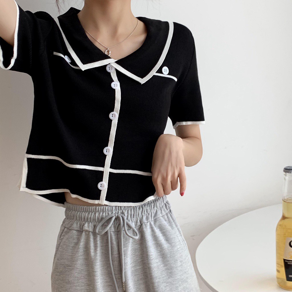 Áo thun polo dễ thương thời trang mùa hè cho bạn gái