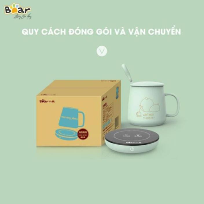 Đế Hâm Nóng Đồ Uống Thức Ăn Đa Năng Bear, Đế Làm Nóng Đồ Uống Bằng Điện, An Toàn_ Kèm Cốc_Bear DRBD-A16B1_ BH 1 Năm