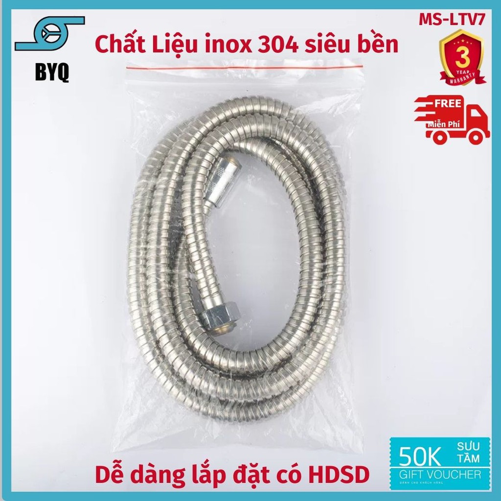 Dây cấp nước vòi tắm , dây bát sen cao cấp inox 304 chống gỉ , phù hợp với các loại vòi tắm bát sen có gen cao xu