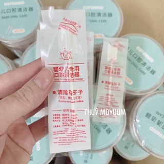 Que tưa lưỡi, rơ lưỡi V-COOOL SILICONE cho bé ( Lẻ 1 que)