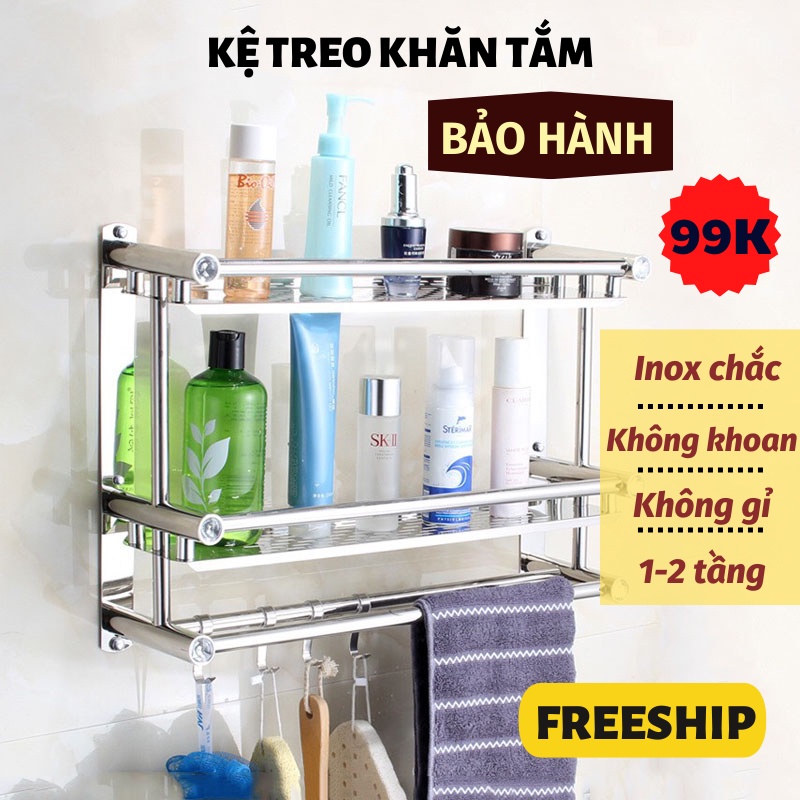 Kệ Phòng Tắm Kệ Treo Khăn Tắm Gọn Gàng Chắc Chắn Chống Nước NỘI THẤT PHÒNG TẮM AKI
