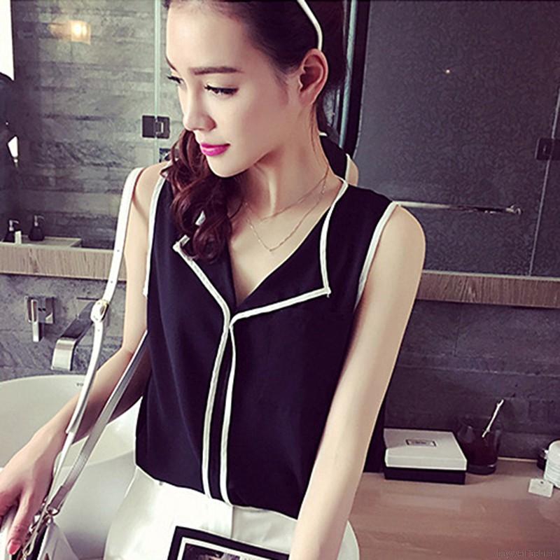 [Baywellfashion]New Summer Women's Wear Is Thin And Loose V-neck Sleeveless Shirt | BigBuy360 - bigbuy360.vn