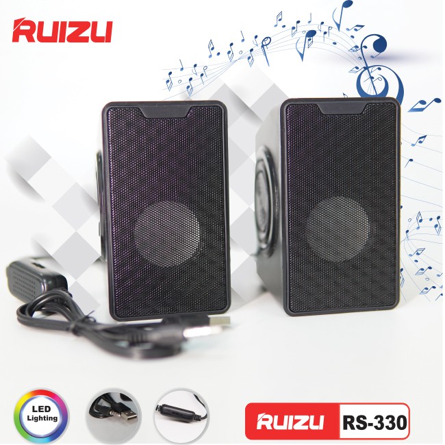 Loa Vi Tính 2.0 Ruizu RS-330 - Công suất 3W*2