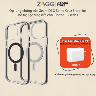 Ốp lưng chống sốc Gear4 D3O Santa Cruz Snap 4m hỗ trợ sạc Magsafe cho iPhone 13 series