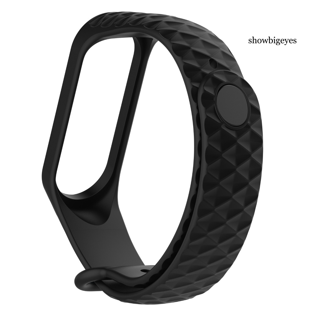 Dây Đeo Màu Trơn Cao Cấp Cho Xiaomi Mi Band 3 / 4
