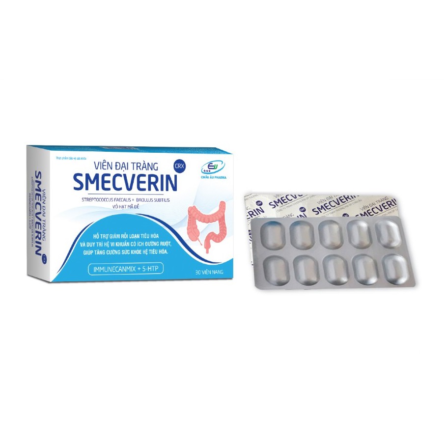 VIÊN ĐẠI TRÀNG SMECVERIN - VIÊM ĐẠI TRÀNG CO THẮT - HỘI CHỨNG RUỘT KÍCH THÍCH - TOTTRI - COBUTRI - TRÀNG PHỤC LINH PLUS