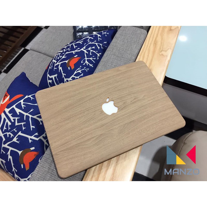 Vỏ ốp lưng Macbook- Case The New Macbook Air 12" Vân Gỗ Manzo