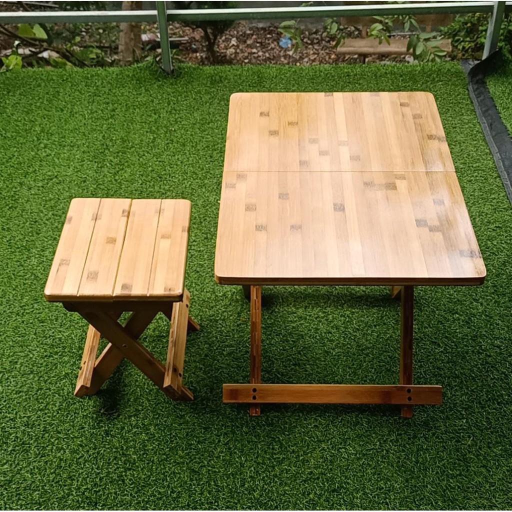 Bàn tre BAMVINA đa năng chân xếp (60x40cm cao 40cm)