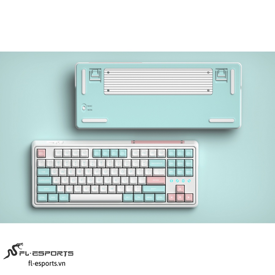 Bàn phím cơ FL-Esports CMK87 SAM Mashmallow 3 Mode - Hàng chính hãng