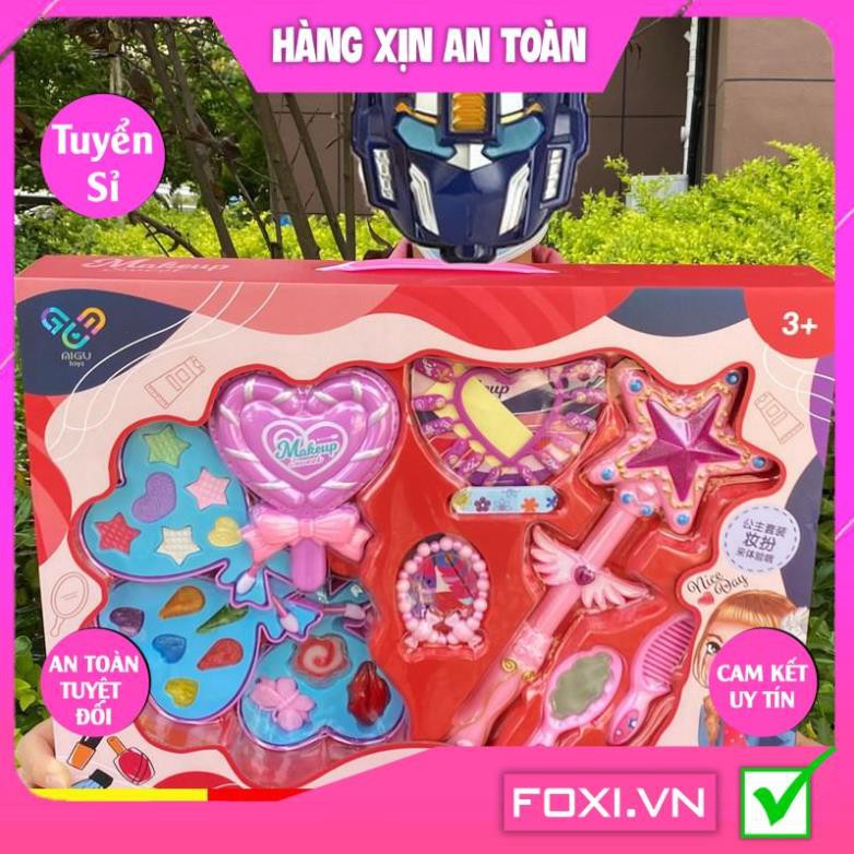 Bộ đồ chơi trang điểm cho bé gái -ĐC công chúa đầy đủ phụ kiện-Màu sắc sặc sỡ bắt mắt-Món quà đặc biệt ý nghĩa cho con