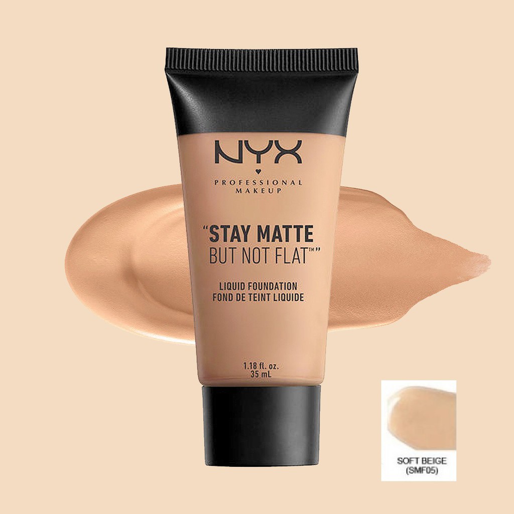 KEM NỀN NYX PROFESSIONAL MAKEUP STAY MATTE BUT NOT FLAT LIQUID FOUNDATION 35ML CHÍNH HÃNG - 6352