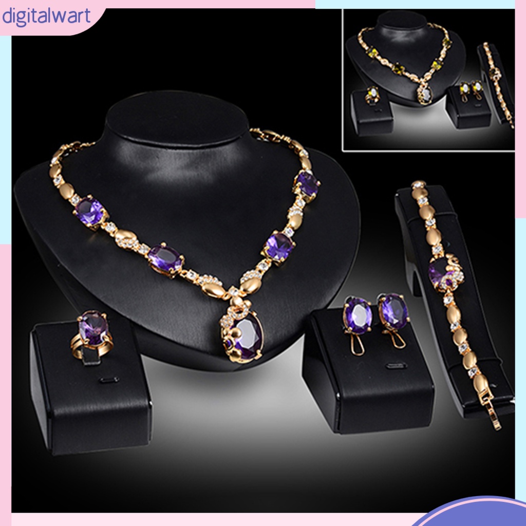 Bộ Trang Sức Đính Đá Lấp Lánh Sang Trọng