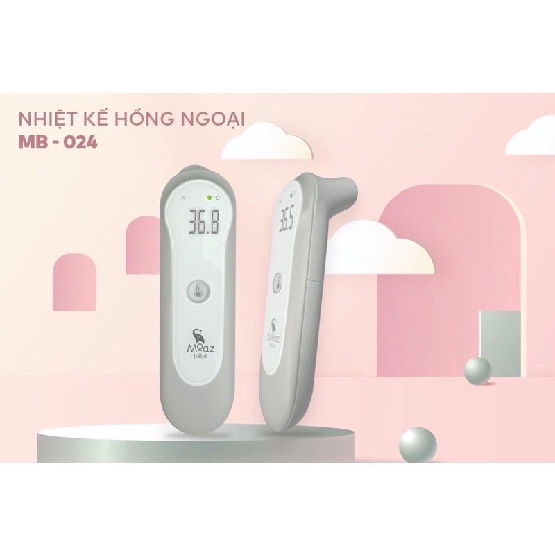 Nhiệt kế hồng ngoại Moazbebe mb024-Bảo hành 12 tháng