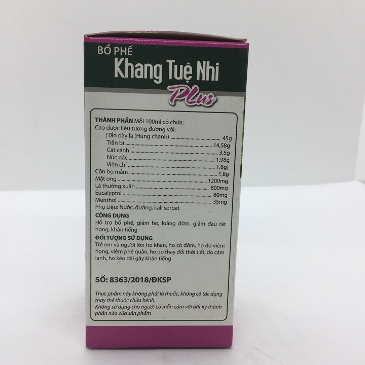 Bổ phế Khang Tuệ Nhi Plus