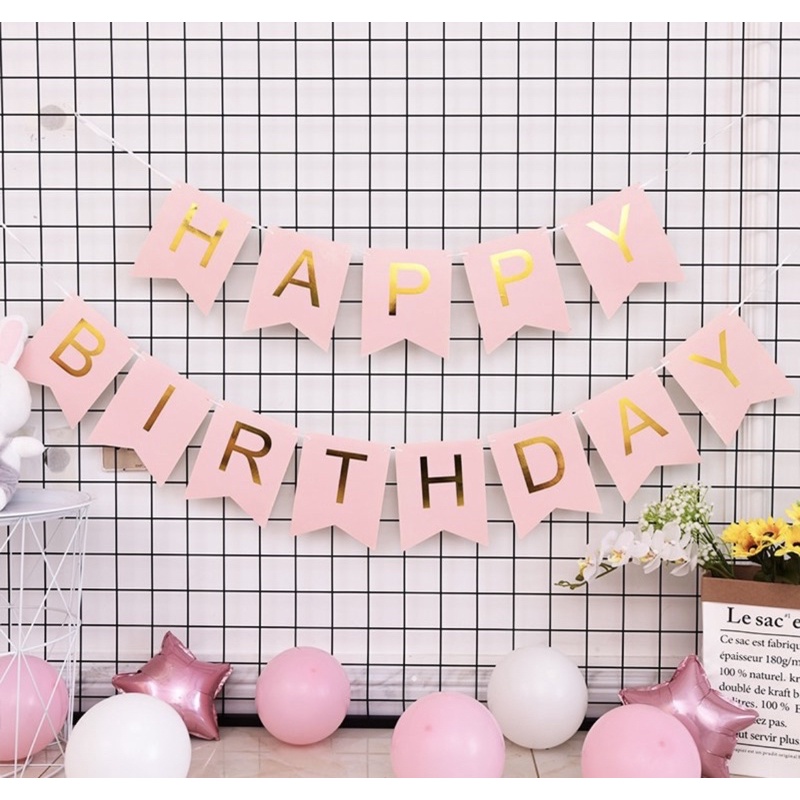 [Mã LIFE1404ALL giảm 10% đơn 50K] Dây chữ Happy birthday