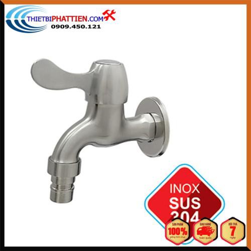 FREESHIP vòi hồ inox304 không gỉ, có mỏ, xả xô , sân vườn,máy giặt, tưới cây inox 304, vòi ren 21