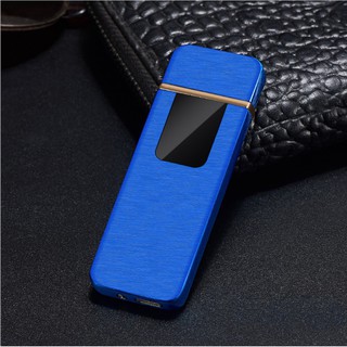 Bật lửa điện cảm ứng 2 mặt Touch Screen LED pin sạc USB