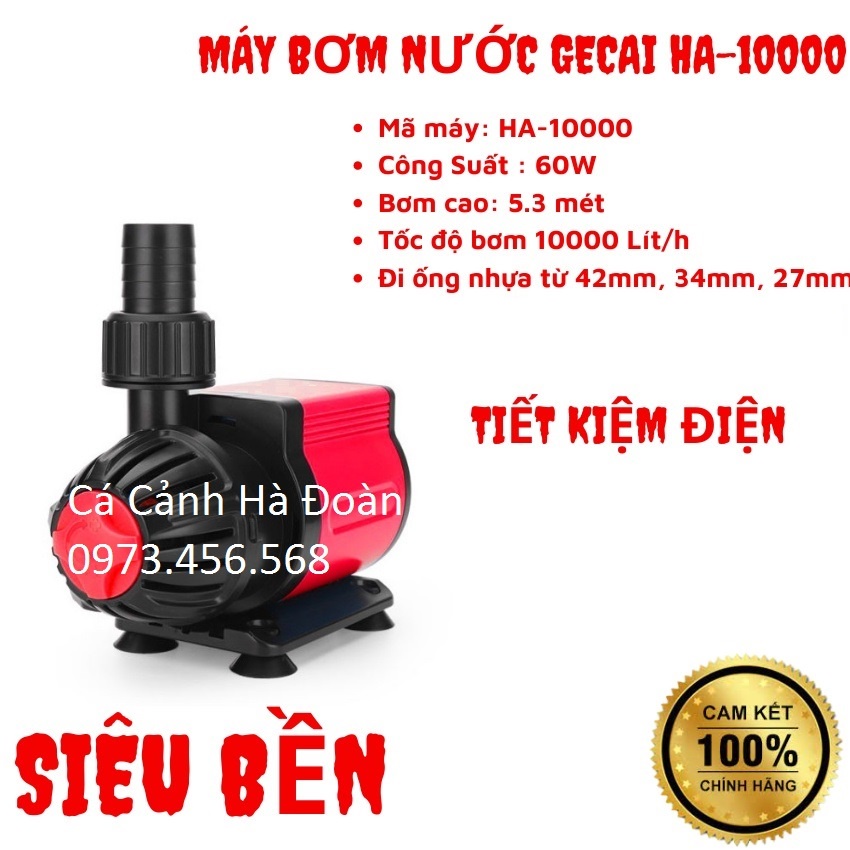 Máy Bơm Nước Tiết Kiệm Điện OU Gecai HA (HA-3000; HA-4500; HA-6000; HA-8000; HA-10000; HA-12000) cacanhhadoan