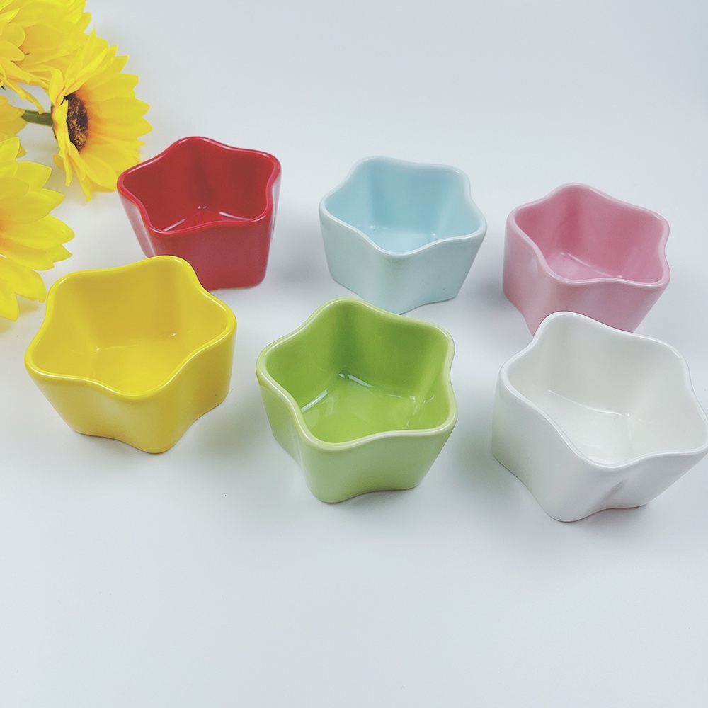 Bát sứ ăn dặm cho bé màu hồng xinh xắn size mini dung tích 30-150ml, đồ dùng ăn dặm kiểu nhật cho bé Shopmegold1