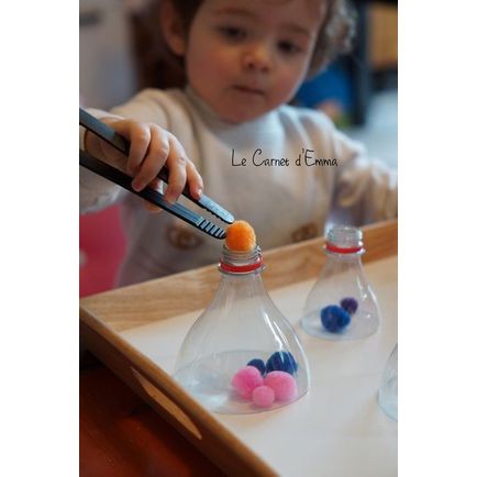 Pompom 100 hạt ki tuyến Tặng 1 Kẹp Gắp Nhựa
